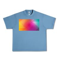 Pebble Blue multicolor abstract lines Urban Heavy Tee - chombo