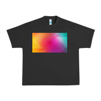 Pigment Black multicolor abstract lines Urban Heavy Tee - chombo