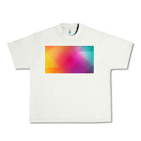 Pistachio multicolor abstract lines Urban Heavy Tee - chombo