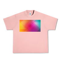 Salmon multicolor abstract lines Urban Heavy Tee - chombo