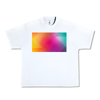 White multicolor abstract lines Urban Heavy Tee - chombo