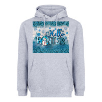 Heather Grey hello winter Heavyweight Hoodie - JahusDesignShop