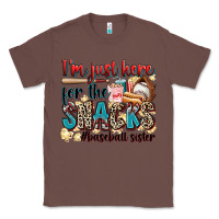 Chestnut i'm just here for the snacks #baseball sister Classic Tee - Zillion Design Studio