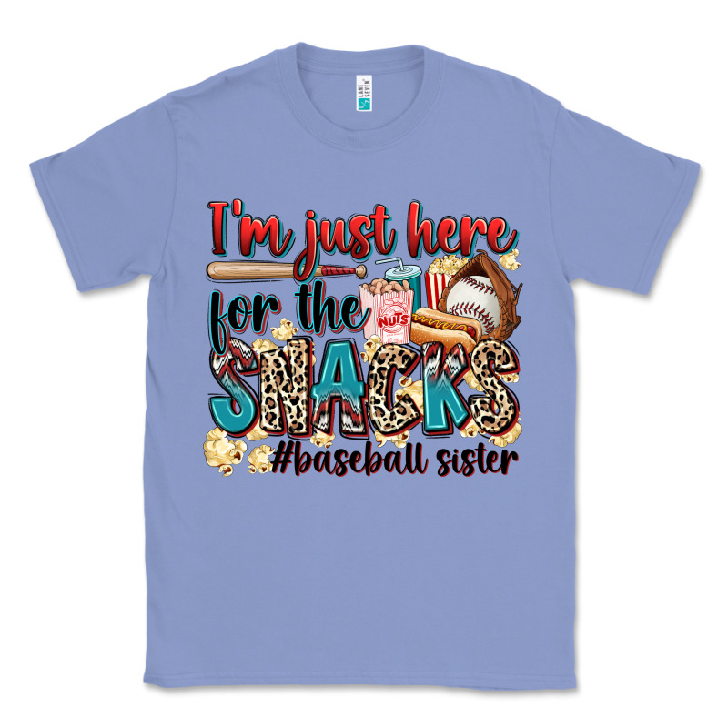 I'm Just Here For The Snacks #baseball Sister Classic Tee by Zillion Design Studio | Teevron