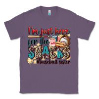 Lavender i'm just here for the snacks #baseball sister Classic Tee - Zillion Design Studio