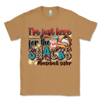 Toasted Coconut i'm just here for the snacks #baseball sister Classic Tee - Zillion Design Studio