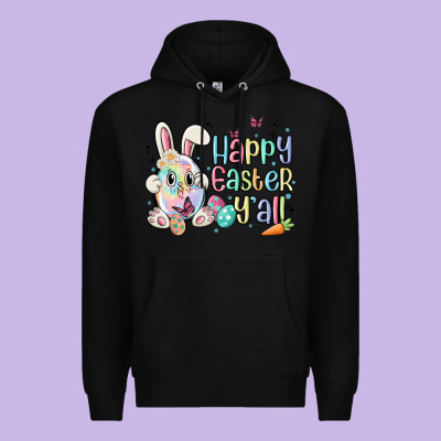 Happy Easter Y'all Premium Hoodie Designed By Maliassmallbusiness