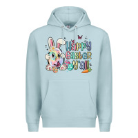 Blue Mist happy easter y'all Premium Hoodie - MaliasSmallBusiness
