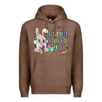 Chestnut happy easter y'all Premium Hoodie - MaliasSmallBusiness