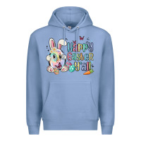 Colony Blue happy easter y'all Premium Hoodie - MaliasSmallBusiness