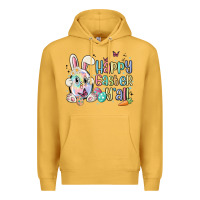Mustard happy easter y'all Premium Hoodie - MaliasSmallBusiness