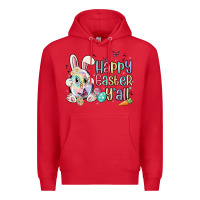 Red happy easter y'all Premium Hoodie - MaliasSmallBusiness