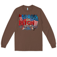 Chestnut boom bitch get out the way Long Sleeve Tee - Zillion Design Studio