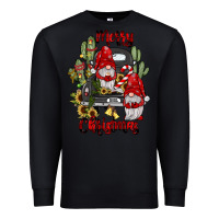 Black farm truck,merry christmas gnome Premium Sweatshirt - JahusDesignShop