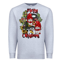 Heather Grey farm truck,merry christmas gnome Premium Sweatshirt - JahusDesignShop