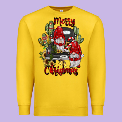 Farm Truck,merry Christmas Gnome Premium Sweatshirt Designed By Jahusdesignshop