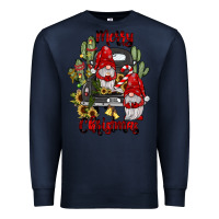 Navy farm truck,merry christmas gnome Premium Sweatshirt - JahusDesignShop