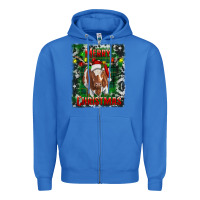 True Royal merry christmas longhorn cow Zipper Hoodie - RanaPortraitStore