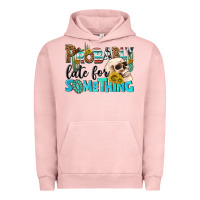 Pigment Salmon probably late for something Urban Hoodie - NancyCooperArtShop