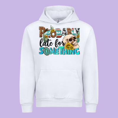 Probably Late For Something Urban Hoodie Designed By Nancycooperartshop