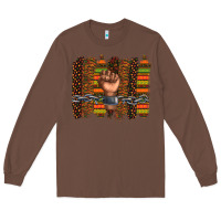 Chestnut black history brushstroke Long Sleeve Tee - texasbilliewilder