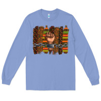 Colony Blue black history brushstroke Long Sleeve Tee - texasbilliewilder