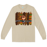 Mushroom black history brushstroke Long Sleeve Tee - texasbilliewilder
