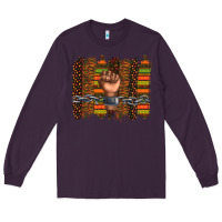 Plum black history brushstroke Long Sleeve Tee - texasbilliewilder