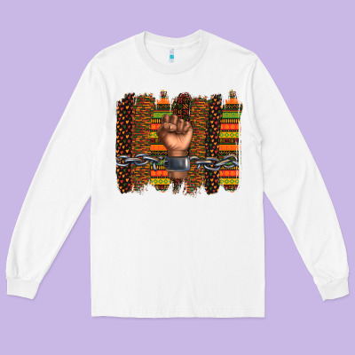 Long Sleeve Tee black history brushstroke