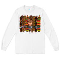 White black history brushstroke Long Sleeve Tee - texasbilliewilder