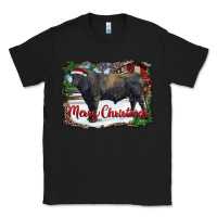 Black merry Christmas black angus bull and farm Classic Tee - RanaPortraitStore