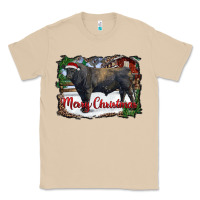 Mushroom merry Christmas black angus bull and farm Classic Tee - RanaPortraitStore