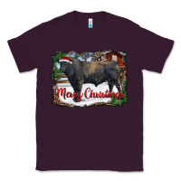 Plum merry Christmas black angus bull and farm Classic Tee - RanaPortraitStore