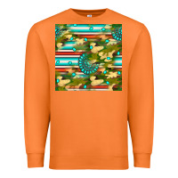 Carrot camouflage serape gemstone seamless pattern Premium Sweatshirt - BundleAndBundleShop