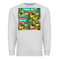 Dove Grey camouflage serape gemstone seamless pattern Premium Sweatshirt - BundleAndBundleShop