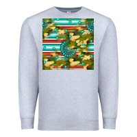 Heather Grey camouflage serape gemstone seamless pattern Premium Sweatshirt - BundleAndBundleShop