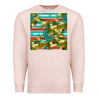 Pale Pink camouflage serape gemstone seamless pattern Premium Sweatshirt - BundleAndBundleShop