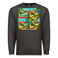 Smoke camouflage serape gemstone seamless pattern Premium Sweatshirt - BundleAndBundleShop