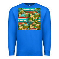 True Royal camouflage serape gemstone seamless pattern Premium Sweatshirt - BundleAndBundleShop