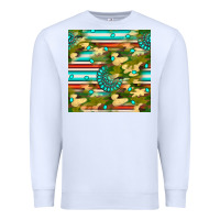 White camouflage serape gemstone seamless pattern Premium Sweatshirt - BundleAndBundleShop