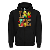 Black love softball Zipper Hoodie - Zillion Design Studio