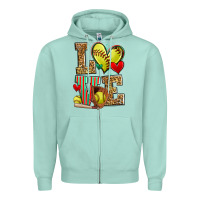 Seafoam love softball Zipper Hoodie - Zillion Design Studio