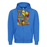 True Royal love softball Zipper Hoodie - Zillion Design Studio