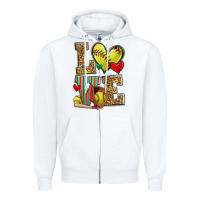 White love softball Zipper Hoodie - Zillion Design Studio