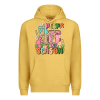 Antique Gold peeps season mode on Premium Hoodie - MaliasSmallBusiness