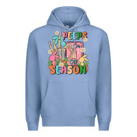 Colony Blue peeps season mode on Premium Hoodie - MaliasSmallBusiness