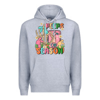 Heather Grey peeps season mode on Premium Hoodie - MaliasSmallBusiness