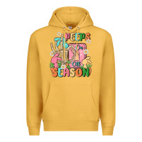 Mustard peeps season mode on Premium Hoodie - MaliasSmallBusiness