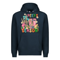 Navy peeps season mode on Premium Hoodie - MaliasSmallBusiness