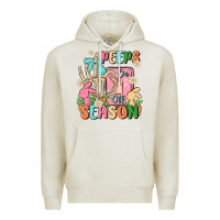 Oatmeal Heather peeps season mode on Premium Hoodie - MaliasSmallBusiness